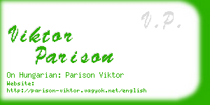 viktor parison business card